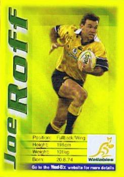 2003 Weet-Bix Australia Wallabies 'Eat n Win' #NNO Joe Roff Front